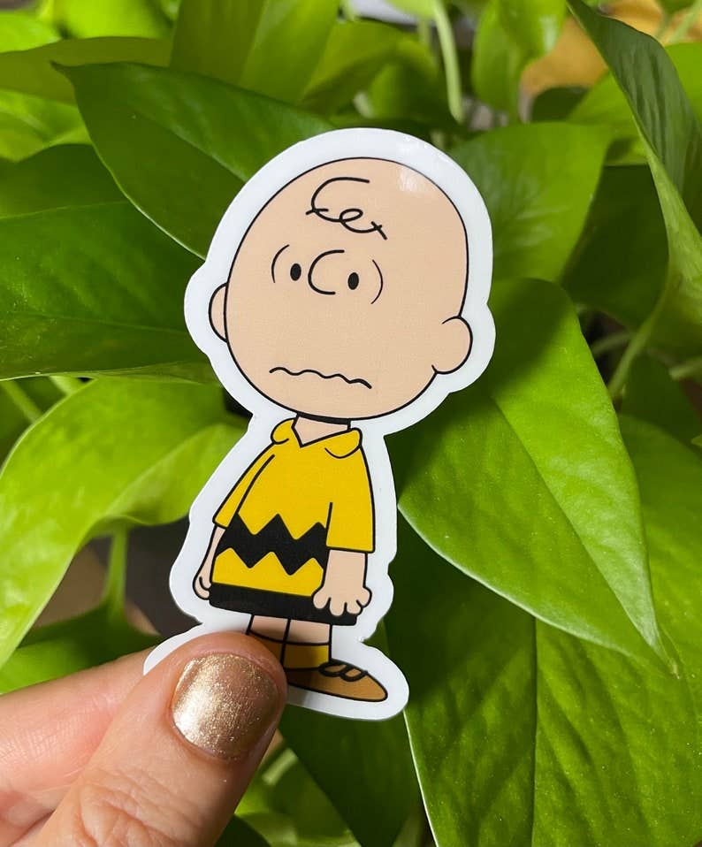 Charlie Brown Sticker - Peanut gang sticker - waterproof -