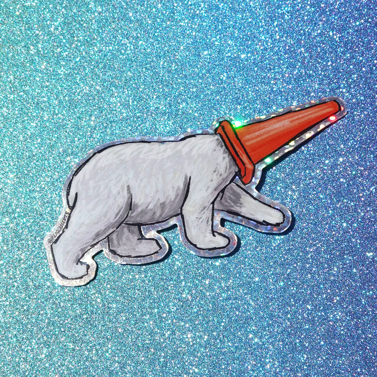 "Momota" Glitter Sticker