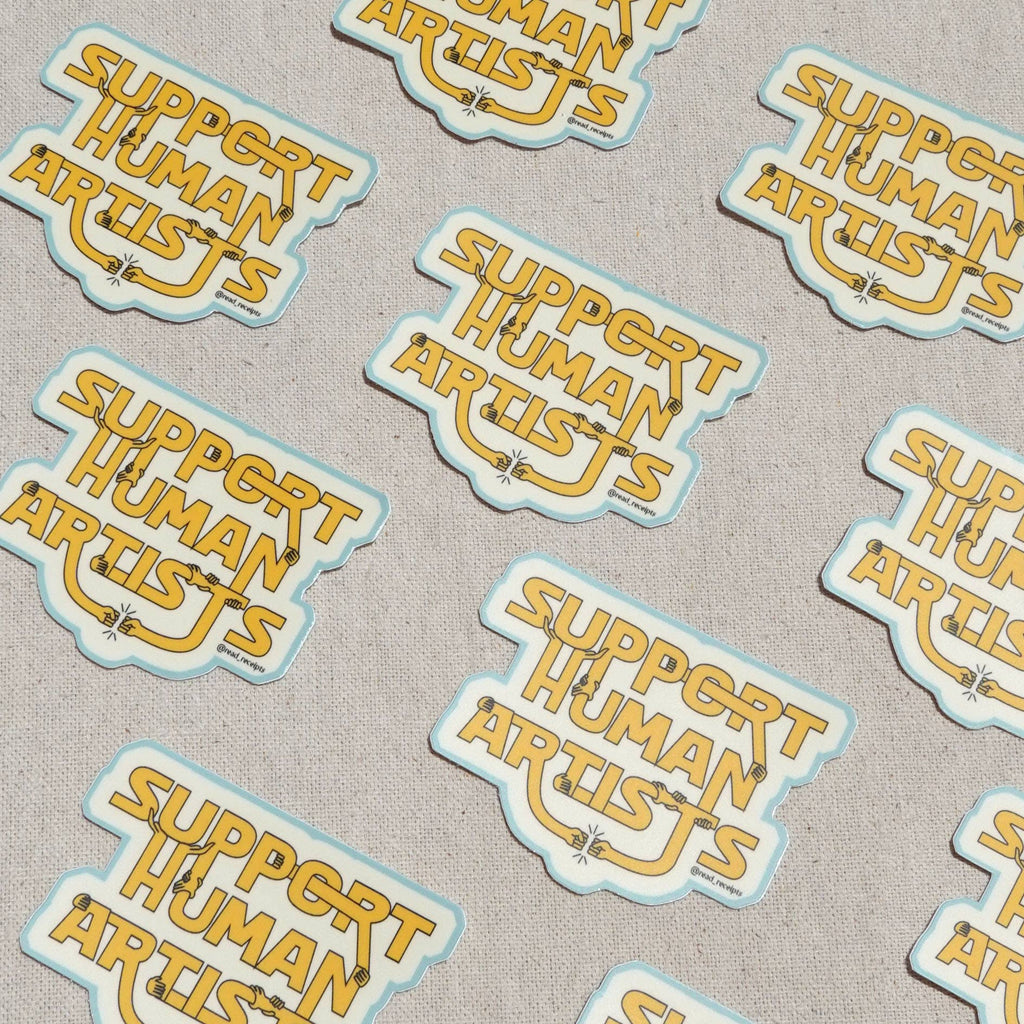 "Support Human Artists" Sticker