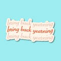 Bring Back Yearning Bookish Reader Romance Sticker