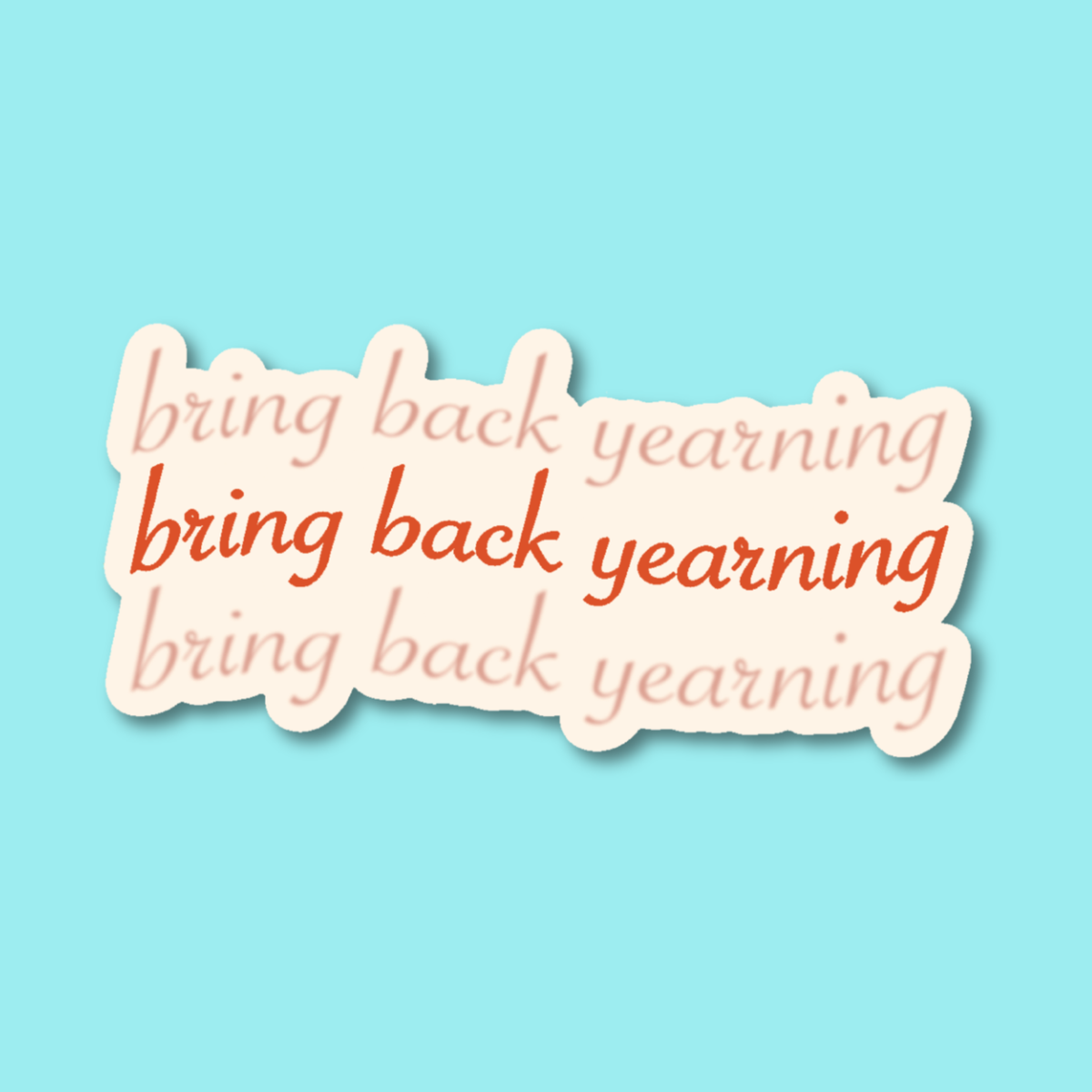 Bring Back Yearning Bookish Reader Romance Sticker