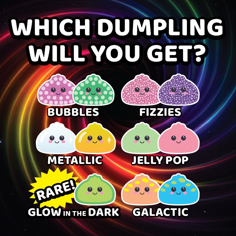 Fun Doh Mystery Dumpling Squishies | 12-Piece Retail Display: Wholesale Price