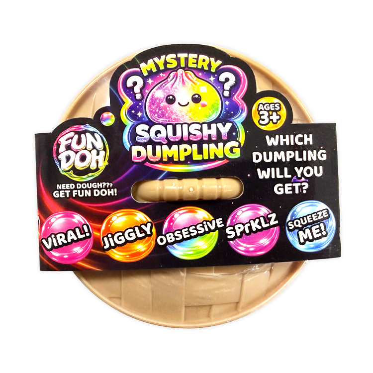 Fun Doh Mystery Dumpling Squishies | 12-Piece Retail Display: Wholesale Price