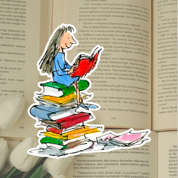 Matilda Sticker: Waterproof Vinyl Storybook Decal Roald Dahl