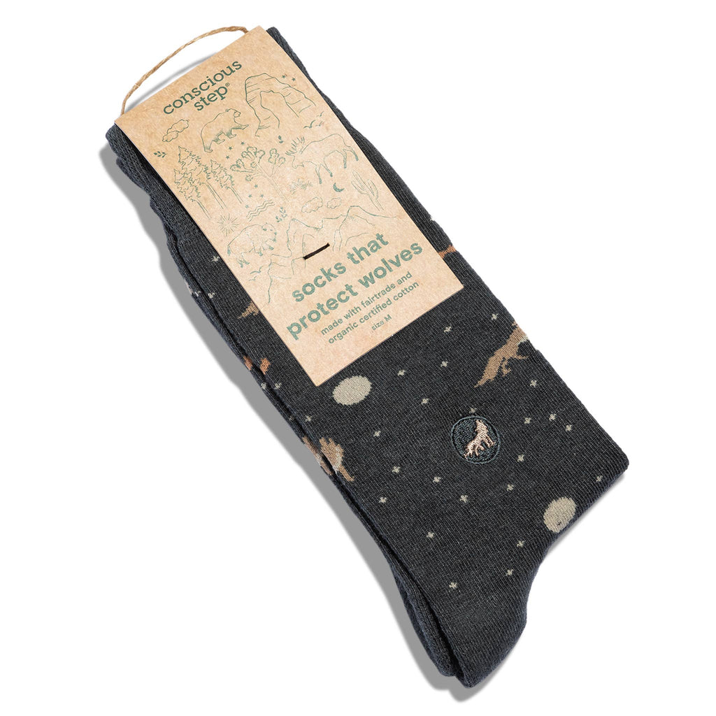 Socks that Protect Wolves | Outdoorsy Gifts: Medium