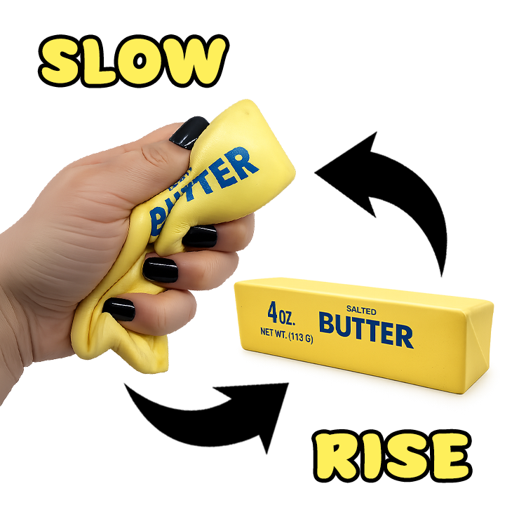 Fun Doh 6" Butter Stick Slow Rise Fidget Toy - 12/Display: Wholesale Price