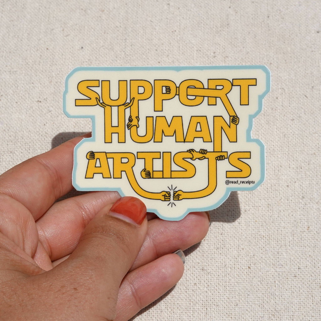 "Support Human Artists" Sticker