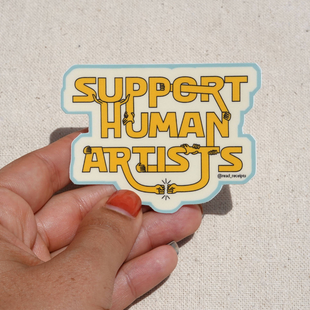"Support Human Artists" Sticker
