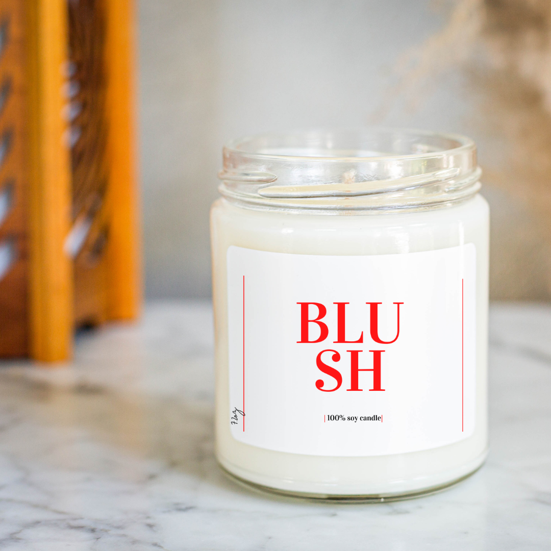 BLUSH SOY CANDLE| EVERYDAY SOY CANDLE| 100% SOY CANDLE