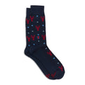 Socks that Protect Oceans | Navy Lobsters - Coastal Gifts: Medium