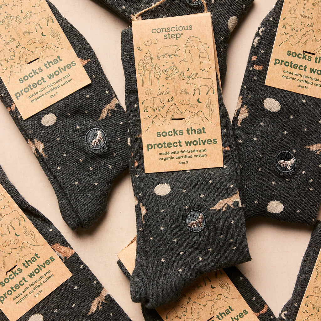 Socks that Protect Wolves | Outdoorsy Gifts: Medium