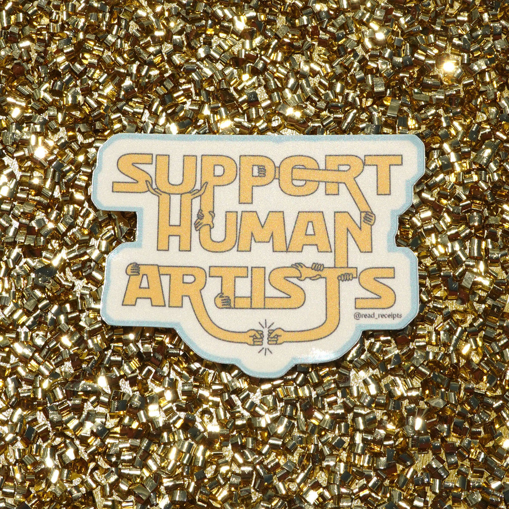 "Support Human Artists" Sticker