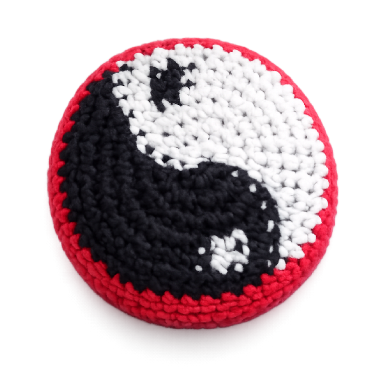 Extreme Retro Hand-Knitted Kick Pouch Footbag - 12/Display: Wholesale Price