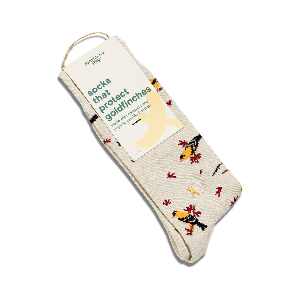 Socks that Protect Goldfinches  | Gifts for Bird Watchers: Medium