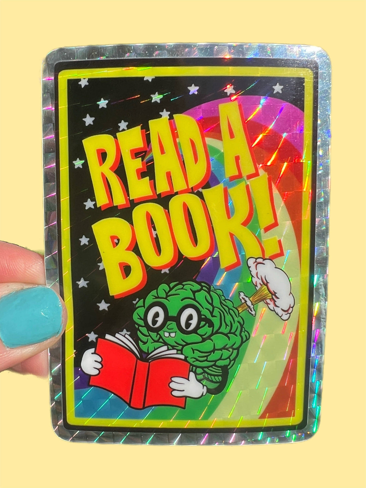 Read A Book STICKER 3 Inch