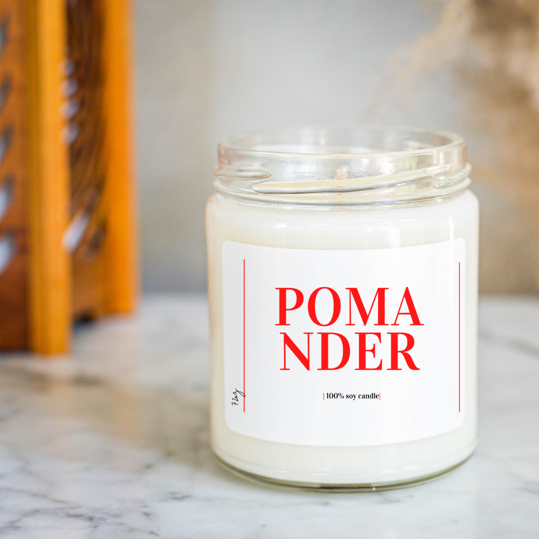 POMANDER SOY CANDLE| CHRISTMAS SOY CANDLE| 100% SOY CANDLE