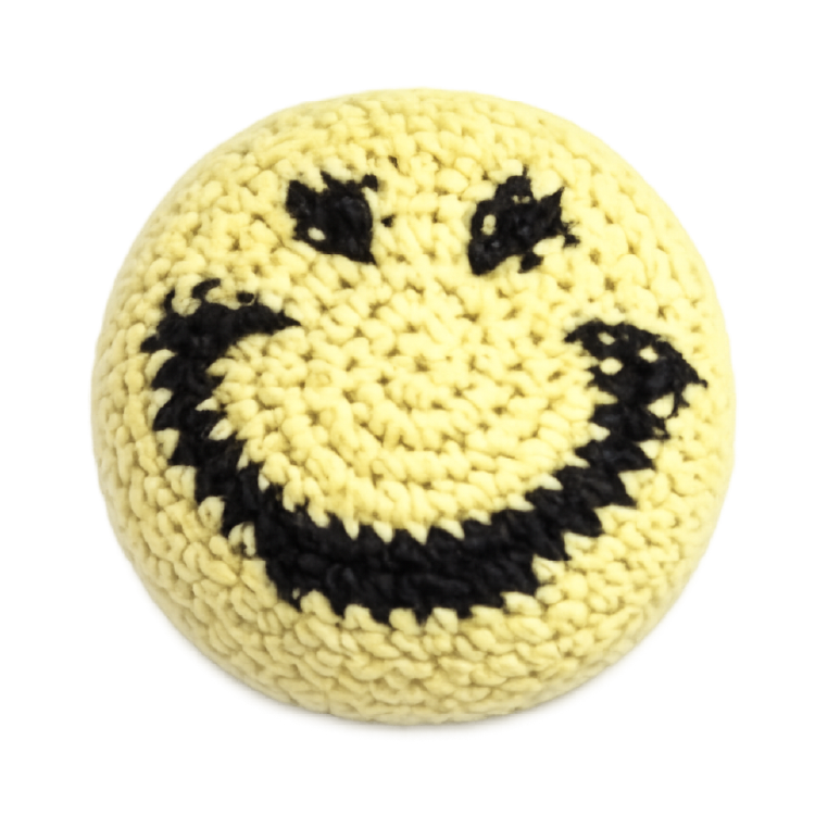 Extreme Retro Hand-Knitted Kick Pouch Footbag - 12/Display: Wholesale Price