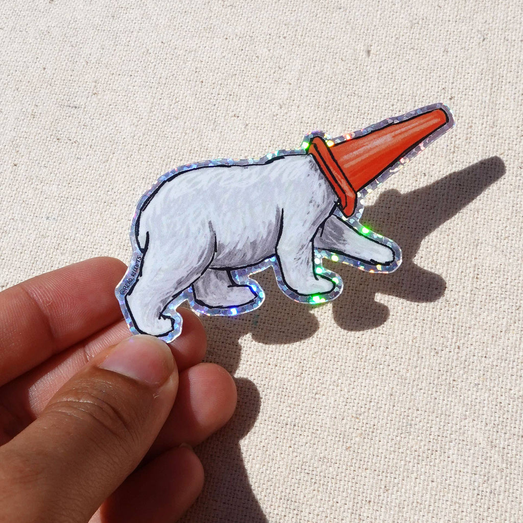 "Momota" Glitter Sticker