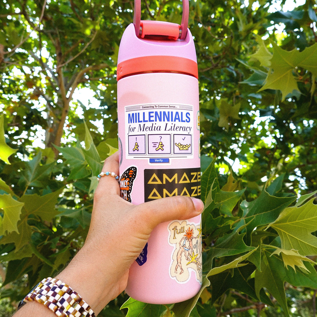 "Millennials for Media Literacy Sticker