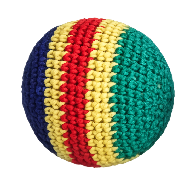 Extreme Retro Hand-Knitted Kick Pouch Footbag - 12/Display: Wholesale Price