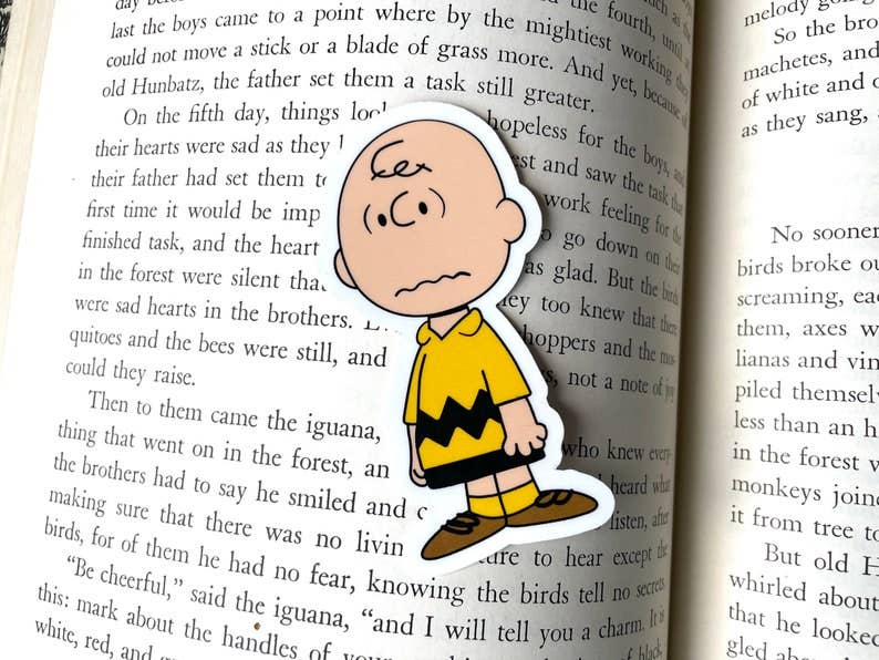 Charlie Brown Sticker - Peanut gang sticker - waterproof -
