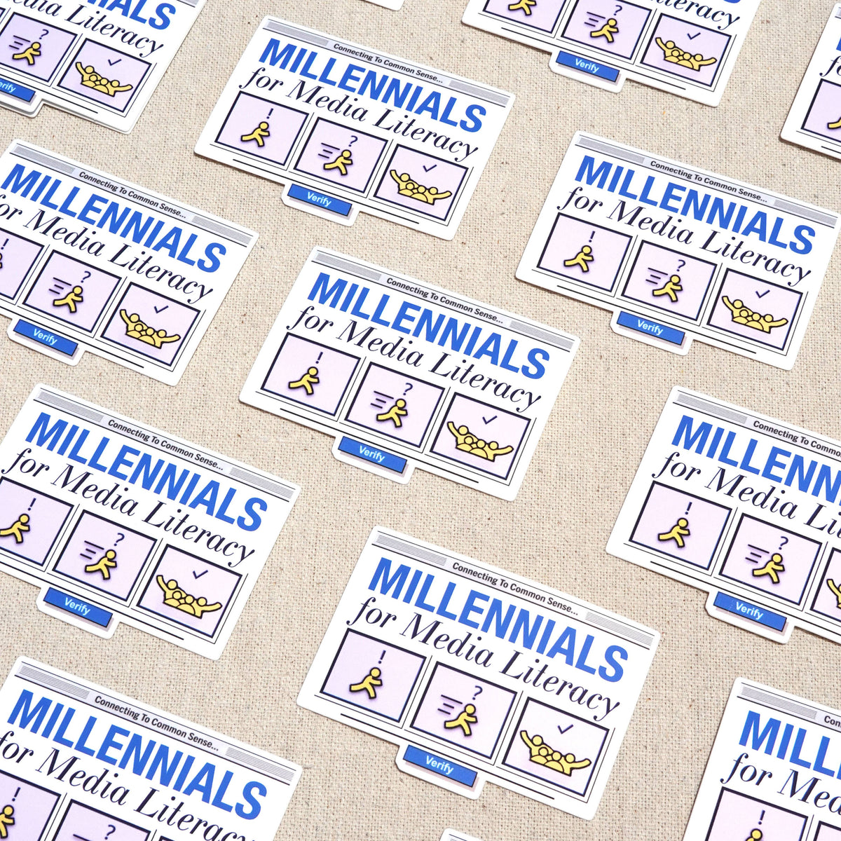 "Millennials for Media Literacy Sticker