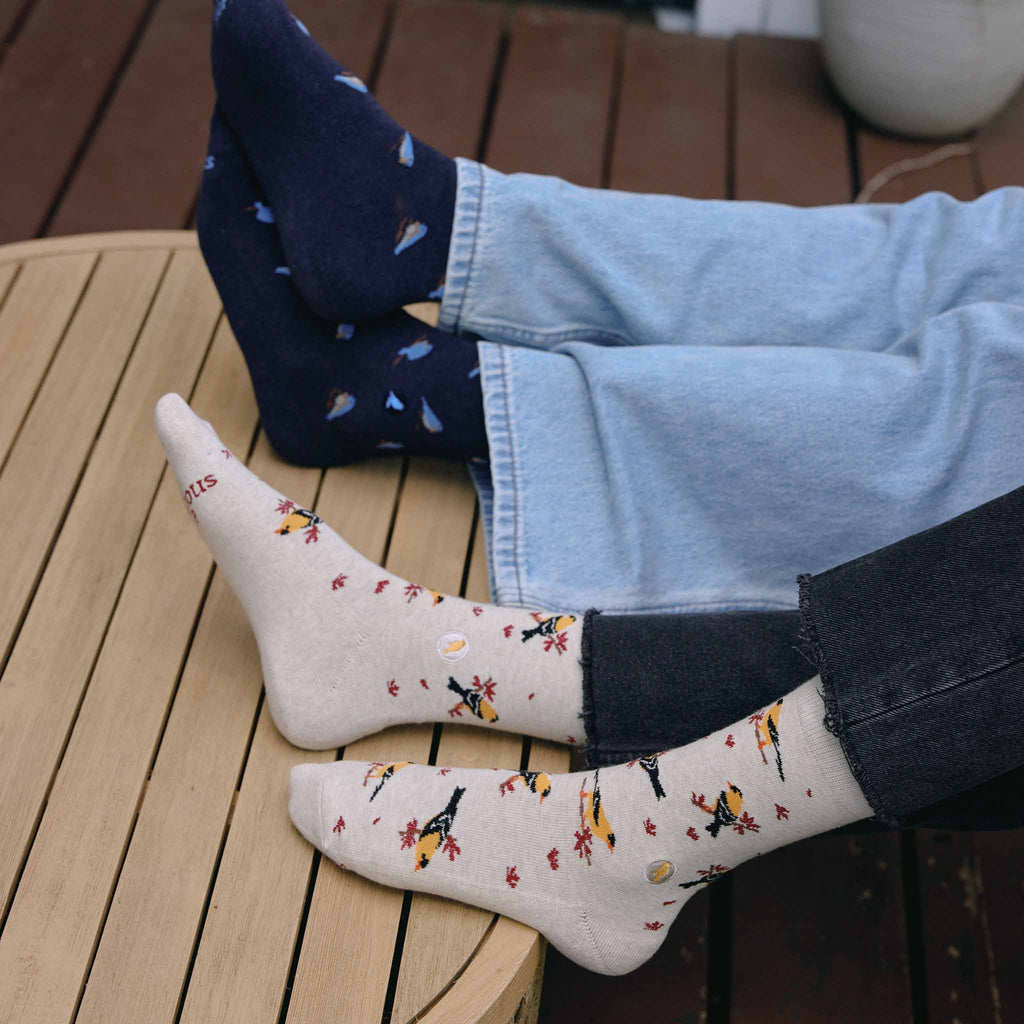 Socks that Protect Goldfinches  | Gifts for Bird Watchers: Medium